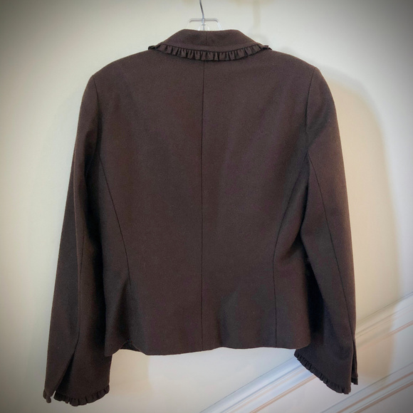 J. Crew Brown Felted Wool 3-Button Blazer Size 6 - Picture 2 of 7